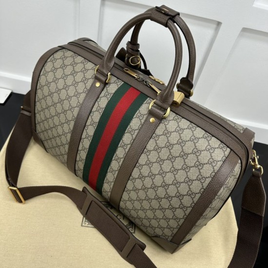Fake Gucci Jumbo GG small duffle bag 724642 Brown 44cm Replica Fake Gucci Jumbo GG small duffle bag 724642 Brown 44cm Replica