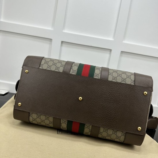 Fake Gucci Jumbo GG small duffle bag 724642 Brown 44cm Replica Fake Gucci Jumbo GG small duffle bag 724642 Brown 44cm Replica