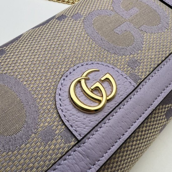 Replica Gucci Ophidia jumbo GG continental wallet 726497 Purple