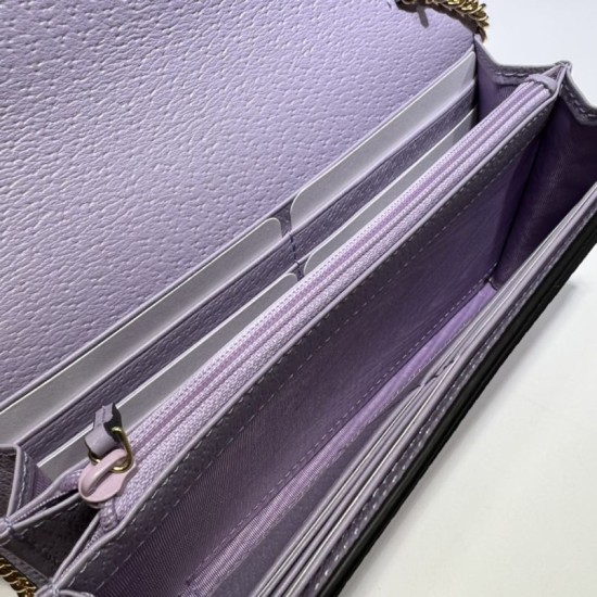 Replica Gucci Ophidia jumbo GG continental wallet 726497 Purple