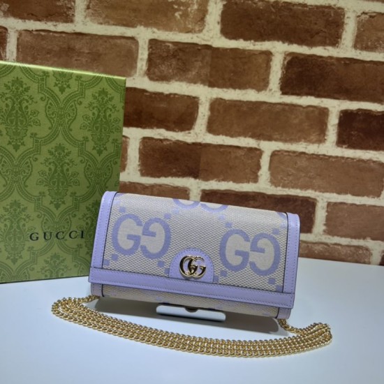 Replica Gucci Ophidia jumbo GG continental wallet 726497 Purple