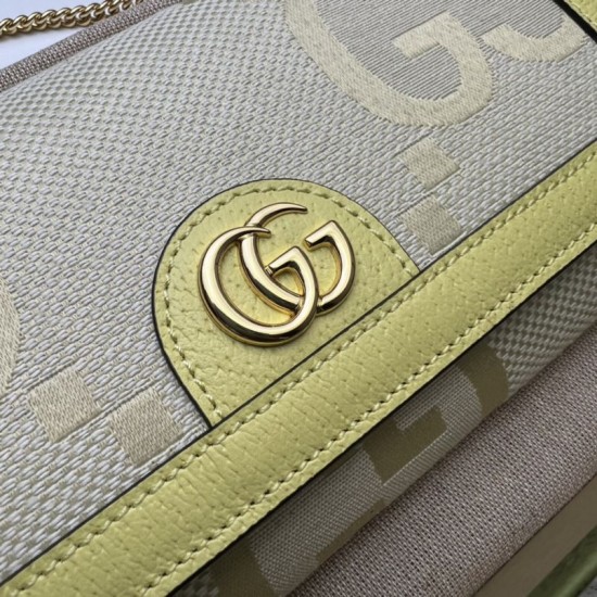 Replica Gucci Ophidia jumbo GG continental wallet 726497 Yellow