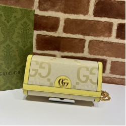 Replica Gucci Ophidia jumbo GG continental wallet 726497 Yellow