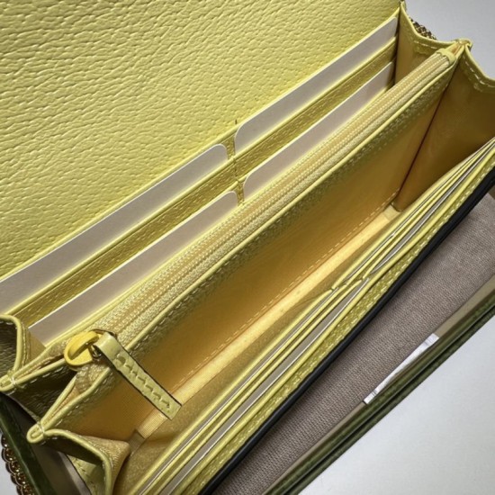 Replica Gucci Ophidia jumbo GG continental wallet 726497 Yellow