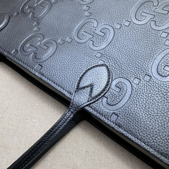 Replica Gucci Jumbo GG Large Tote Bag 726755 Black Replica Gucci Jumbo GG Large Tote Bag 726755 Black