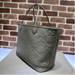 Replica Gucci Jumbo GG Large Tote Bag 726755 Gray