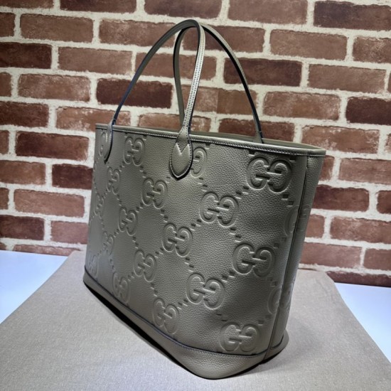 Replica Gucci Jumbo GG Large Tote Bag 726755 Gray Replica Gucci Jumbo GG Large Tote Bag 726755 Gray