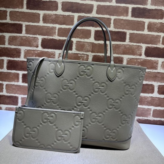Replica Gucci Jumbo GG Large Tote Bag 726755 Gray Replica Gucci Jumbo GG Large Tote Bag 726755 Gray