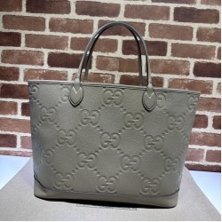 Replica Gucci Jumbo GG Large Tote Bag 726755 Gray