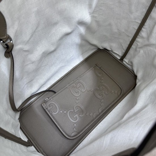 Replica Gucci Jumbo GG Large Tote Bag 726755 Gray Replica Gucci Jumbo GG Large Tote Bag 726755 Gray