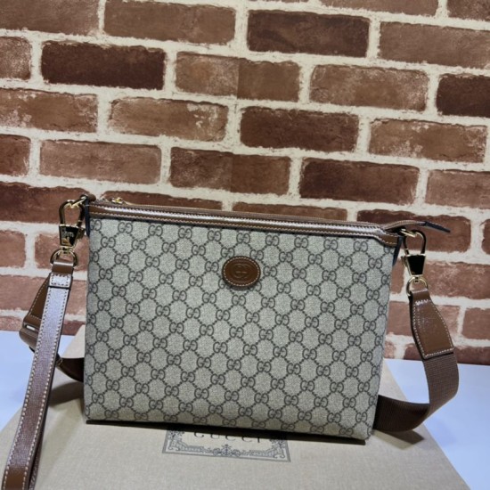 Replica Gucci Messenger bag with Interlocking G ‎726833 Brown