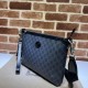 Fake Gucci Messenger bag with Interlocking G ‎726833 Black Replica