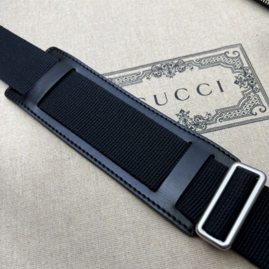 Fake Gucci Messenger bag with Interlocking G ‎726833 Black Replica