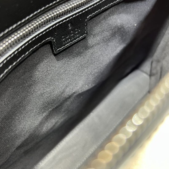 Fake Gucci Messenger bag with Interlocking G ‎726833 Black Replica