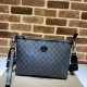 Fake Gucci Messenger bag with Interlocking G ‎726833 Black Replica