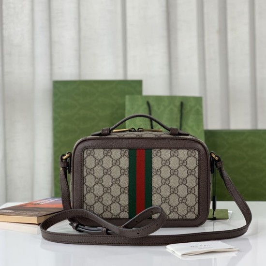 Replica Gucci Ophidia small shoulder bag with Web 739392 Brown Replica Gucci Ophidia small shoulder bag with Web 739392 Brown