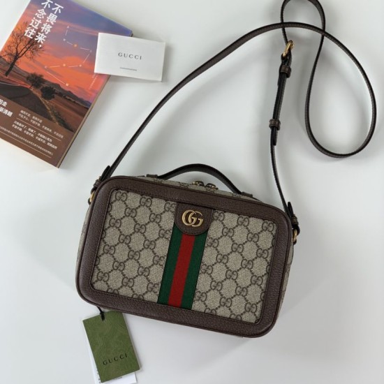 Replica Gucci Ophidia small shoulder bag with Web 739392 Brown Replica Gucci Ophidia small shoulder bag with Web 739392 Brown
