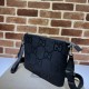 Replica Gucci Jumbo GG medium messenger bag 739668 Black Replica Gucci Jumbo GG medium messenger bag 739668 Black