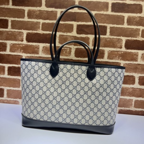 Replica Gucci Ophidia medium tote bag 739730 GG Supreme canvas Black Replica Gucci Ophidia medium tote bag 739730 GG Supreme canvas Black