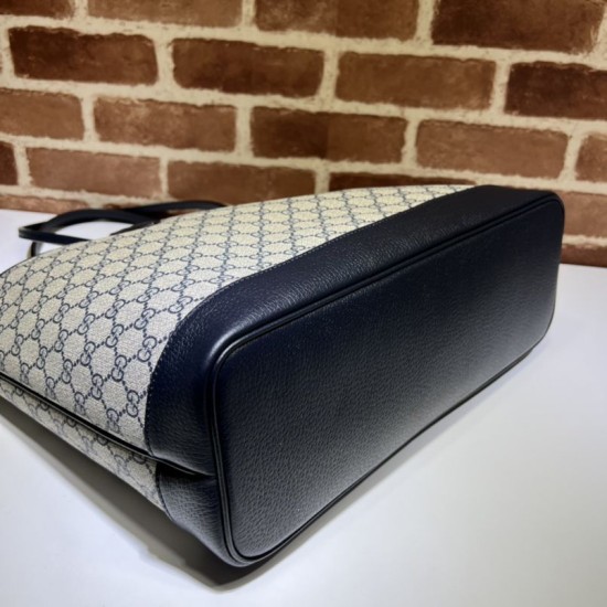 Replica Gucci Ophidia medium tote bag 739730 GG Supreme canvas Black Replica Gucci Ophidia medium tote bag 739730 GG Supreme canvas Black