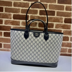 Replica Gucci Ophidia medium tote bag 739730 GG Supreme canvas Black