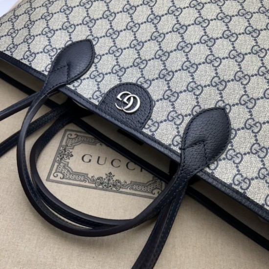 Replica Gucci Ophidia medium tote bag 739730 GG Supreme canvas Black Replica Gucci Ophidia medium tote bag 739730 GG Supreme canvas Black