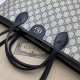 Replica Gucci Ophidia medium tote bag 739730 GG Supreme canvas Black Replica Gucci Ophidia medium tote bag 739730 GG Supreme canvas Black