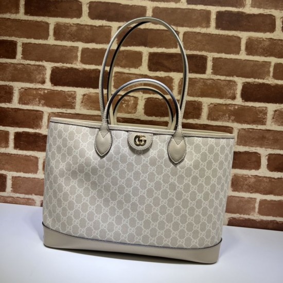 Fake Gucci Ophidia medium tote bag 739730 GG Supreme canvas Beige Replica Fake Gucci Ophidia medium tote bag 739730 GG Supreme canvas Beige Replica