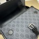 Replica Gucci GG messenger bag with Interlocking G 745679 Black