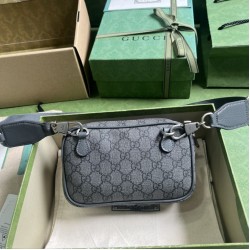 Fake Gucci Ophidia GG Mini Bag 746308 Gray Replica