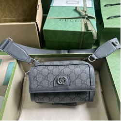 Fake Gucci Ophidia GG Mini Bag 746308 Gray Replica