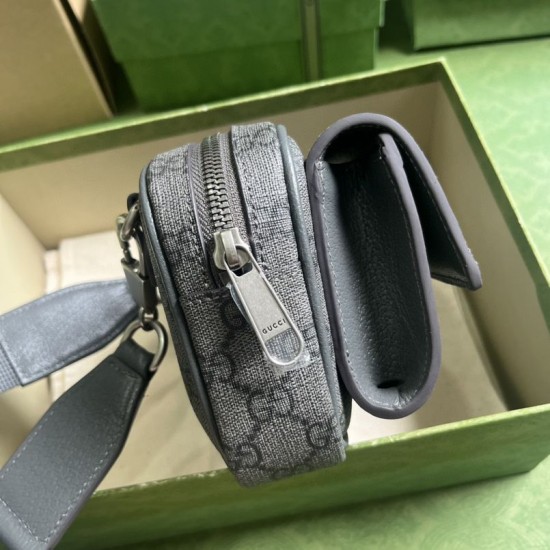 Fake Gucci Ophidia GG Mini Bag 746308 Gray Replica