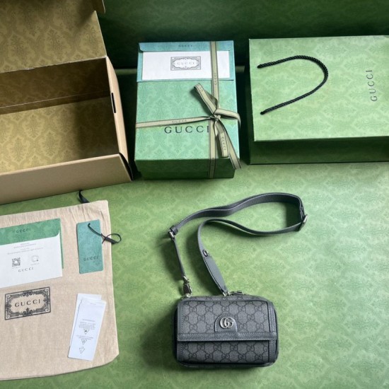 Fake Gucci Ophidia GG Mini Bag 746308 Gray Replica