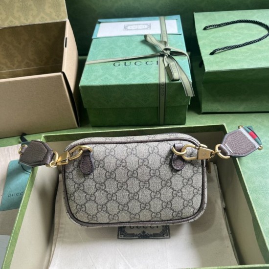 Replica Gucci Ophidia GG Mini Bag 746308 Brown