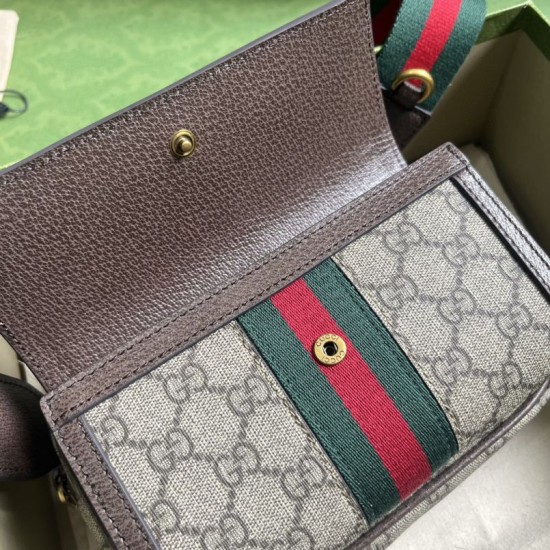 Replica Gucci Ophidia GG Mini Bag 746308 Brown