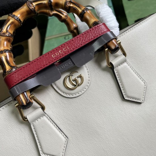 Fake Gucci Diana Medium Tote Bag 750394 White Replica