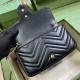 Replica Gucci GG Marmont Mini Card Case Chain Wallet 751526 Black