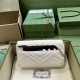 Replica Gucci GG Marmont Mini Card Case Chain Wallet 751526 White
