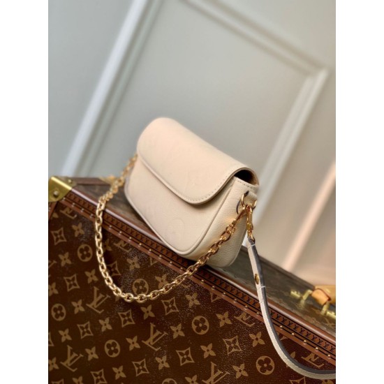 Fake Louis Vuitton Wallet On Chain IVY Bag M82210 Beige Replica Replica Louis Vuitton Wallet On Chain IVY Bag M82210 Beige