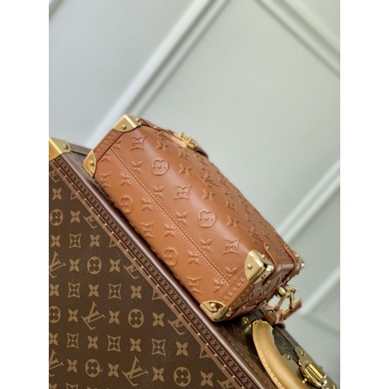 Replica Louis Vuitton Side Trunk H27 Petite Malle Bag M21741 Fake Louis Vuitton Side Trunk H27 Petite Malle Bag M21741 Replica