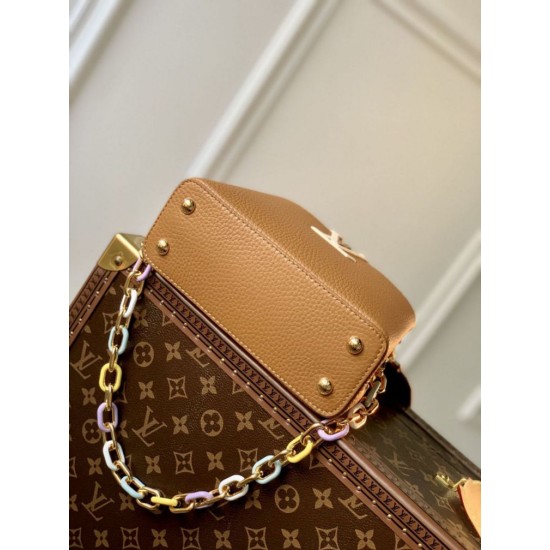 Replica Louis Vuitton Capucines Mini Bag M21798 Brown