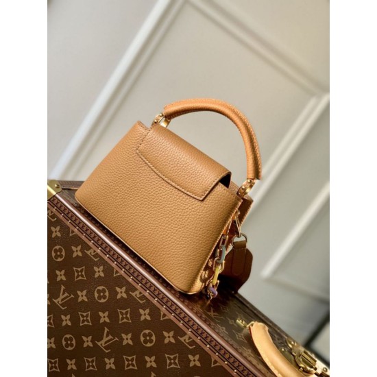 Replica Louis Vuitton Capucines Mini Bag M21798 Brown
