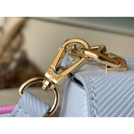 Replica Louis Vuitton Twist PM Bag M22515 Blue 19cm Replica Louis Vuitton Twist PM Bag M22515 Blue 19cm