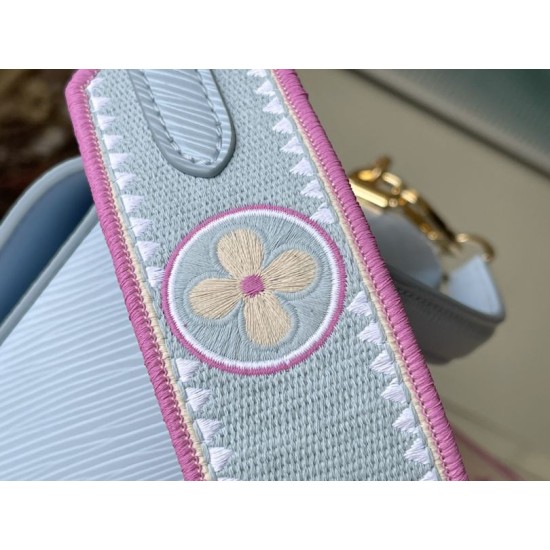 Replica Louis Vuitton Twist PM Bag M22515 Blue 19cm Replica Louis Vuitton Twist PM Bag M22515 Blue 19cm