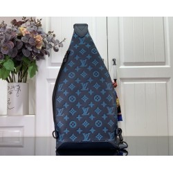 Replica Louis Vuitton Duo Slingbag G65 Men Bags M46562 Blue