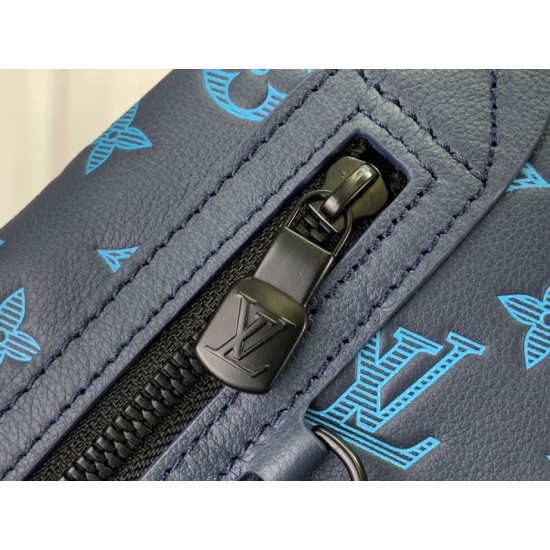 Replica Louis Vuitton Duo Slingbag G65 Men Bags M46562 Blue