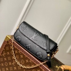 Fake Louis Vuitton Wallet On Chain Ivy Monogram Empreinte M82210 Black Replica