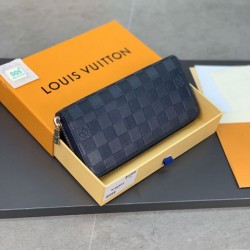 Fake Louis Vuitton Zippy Vertical Wallet Damier Infini N60503 Replica