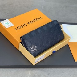Fake Louis Vuitton Zippy Vertical Wallet Damier Infini N60503 Replica