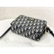 Replica Christian Dior Caro Box Bag with Chain Dior Oblique Jacquard Blue Replica Christian Dior Caro Box Bag with Chain Dior Oblique Jacquard Blue